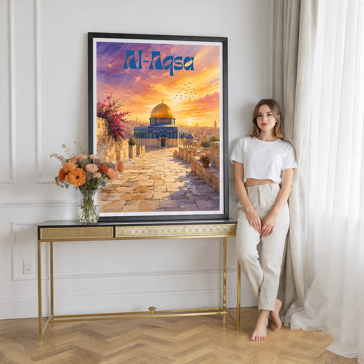 Al-Aqsa - Palestine - Travel Wall Art Deco Poster Print