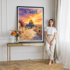 Al-Aqsa - Palestine - Travel Wall Art Deco Poster Print