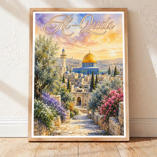 Al-Quds - Palestine - Travel Wall Art Deco Poster Print - Art Print - Travel Art Poster