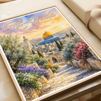 Al-Quds - Palestine - Travel Wall Art Deco Poster Print - Art Print - Travel Art Poster