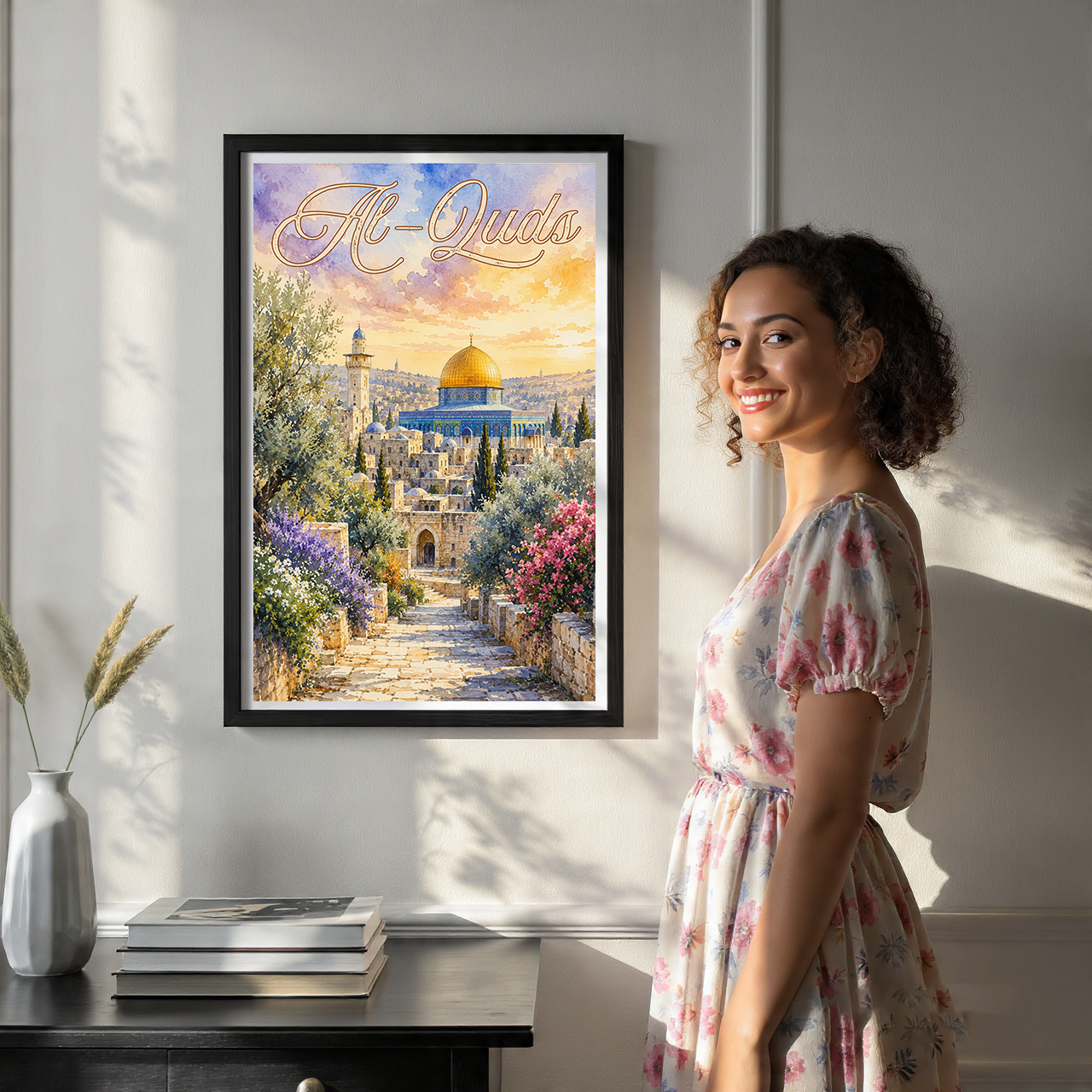 Al-Quds - Palestine - Travel Wall Art Deco Poster Print - Art Print - Travel Art Poster