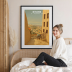 Bethleham - Palestine - Travel Wall Art Deco Poster Print - Art Print - Travel Art Poster