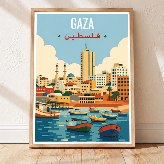 Gaza - Palestine - Travel Wall Art Deco Poster Print - Art Print - Travel Art Poster