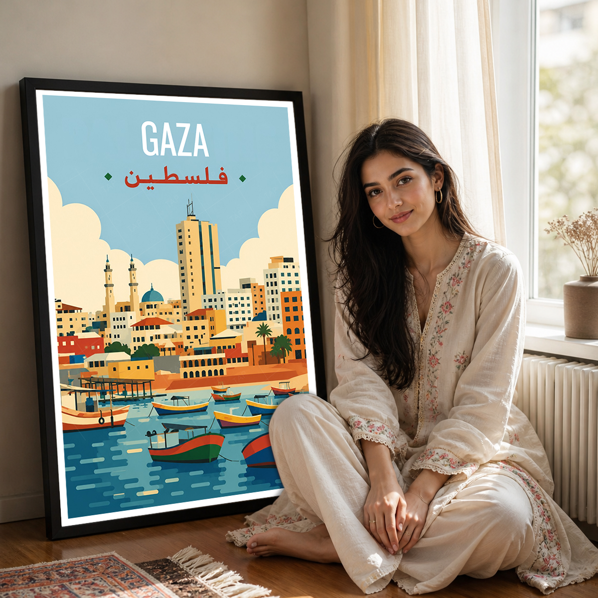 Gaza - Palestine - Travel Wall Art Deco Poster Print - Art Print - Travel Art Poster