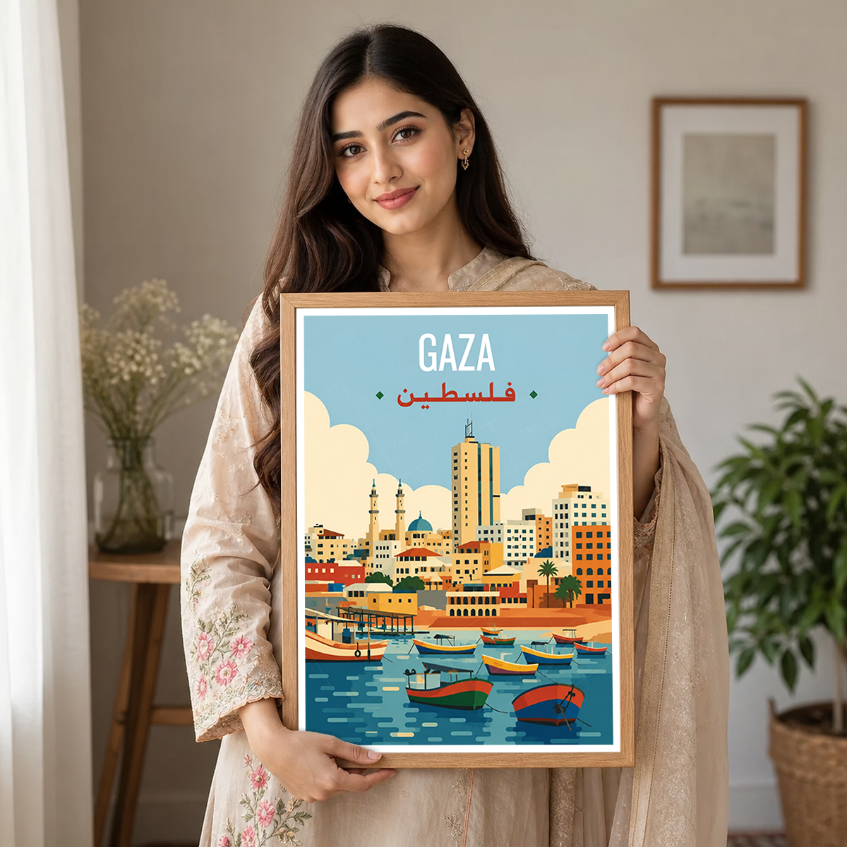 Gaza - Palestine - Travel Wall Art Deco Poster Print - Art Print - Travel Art Poster