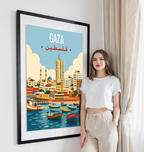 Gaza - Palestine - Travel Wall Art Deco Poster Print - Art Print - Travel Art Poster