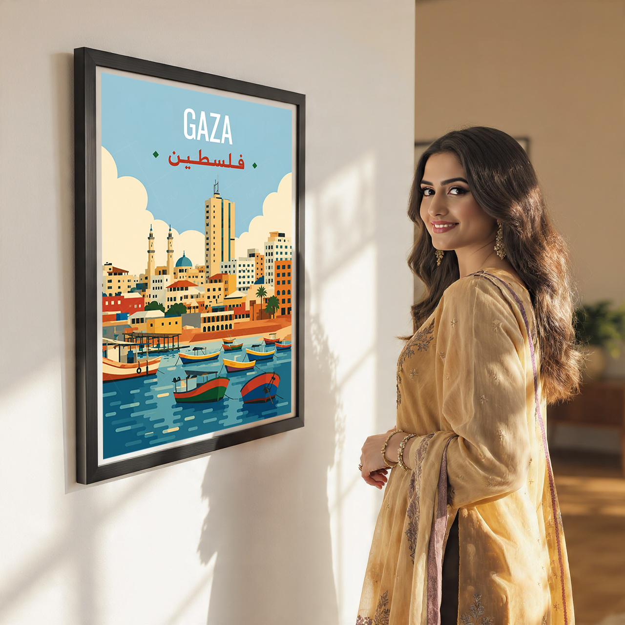 Gaza - Palestine - Travel Wall Art Deco Poster Print - Art Print - Travel Art Poster