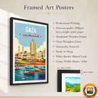 Gaza - Palestine - Travel Wall Art Deco Poster Print - Art Print - Travel Art Poster