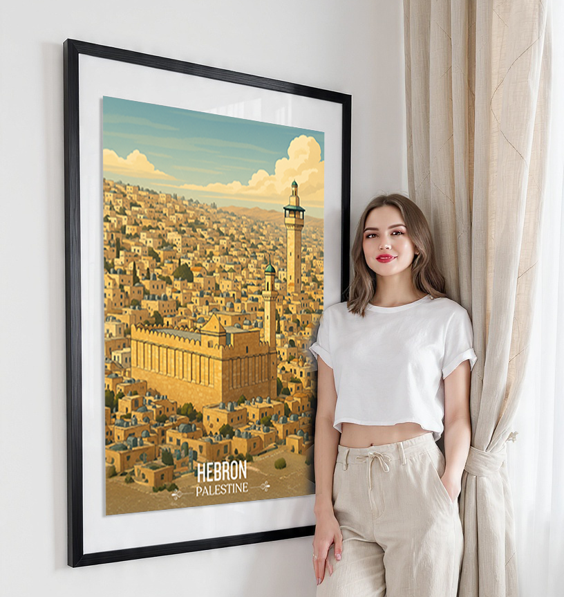 Hebron - Palestine - Travel Wall Art Deco Poster Print - Art Print - Travel Art Poster