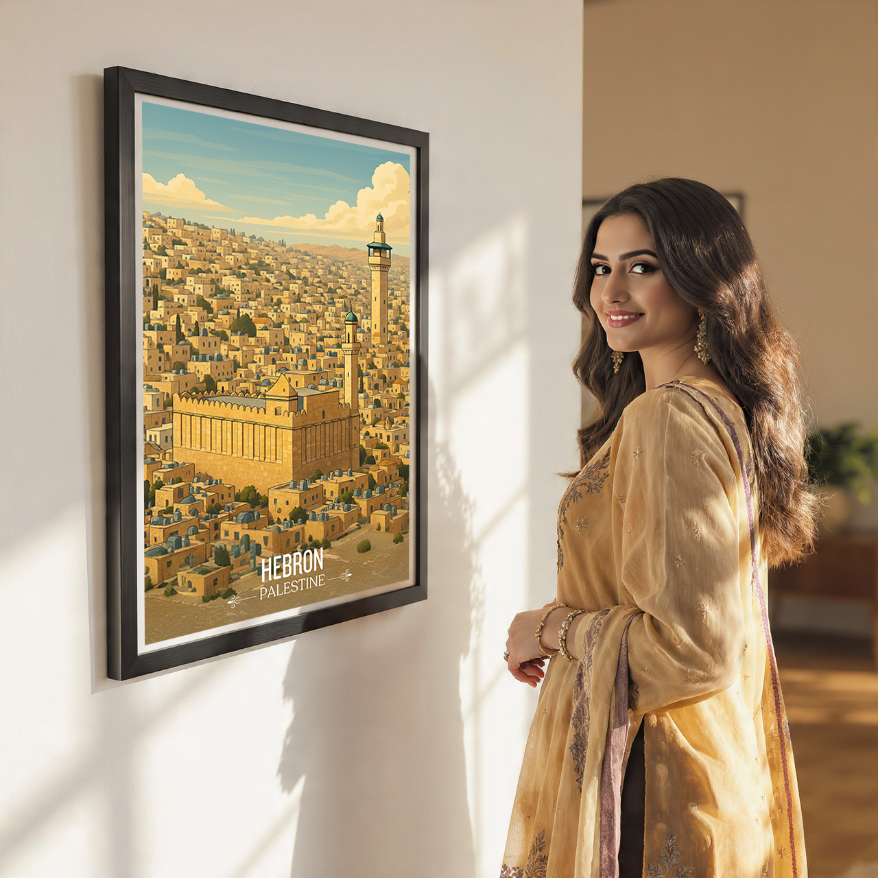 Hebron - Palestine - Travel Wall Art Deco Poster Print - Art Print - Travel Art Poster