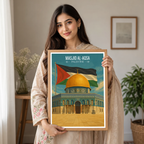 Masjid Al-Aqsa - Palestine - Travel Wall Art Deco Poster Print - Art Print - Travel Art Poster