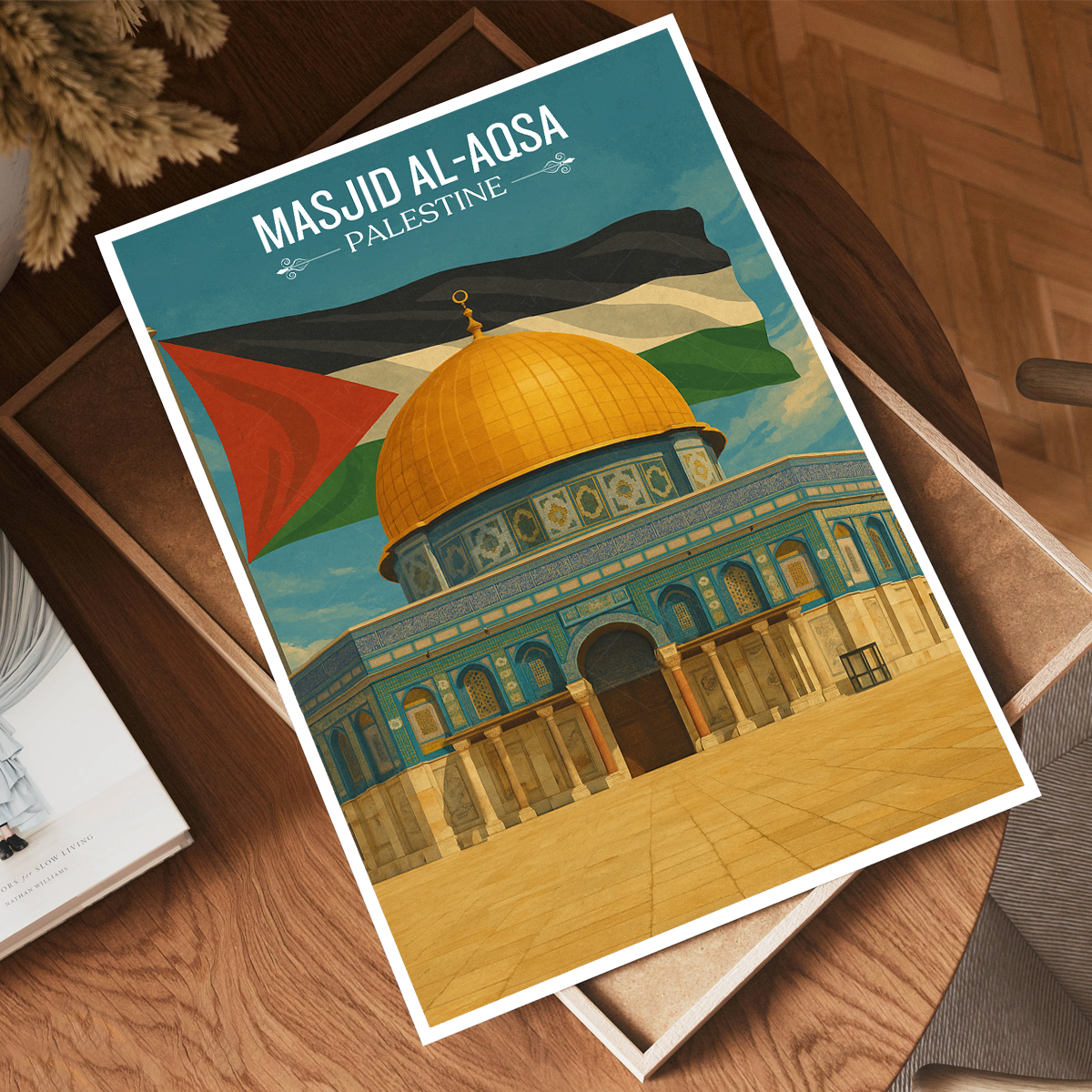 Masjid Al-Aqsa - Palestine - Travel Wall Art Deco Poster Print - Art Print - Travel Art Poster
