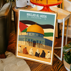 Masjid Al-Aqsa - Palestine - Travel Wall Art Deco Poster Print - Art Print - Travel Art Poster