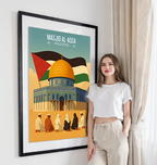 Masjid Al-Aqsa - Palestine - Travel Wall Art Deco Poster Print - Art Print - Travel Art Poster