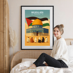 Masjid Al-Aqsa - Palestine - Travel Wall Art Deco Poster Print - Art Print - Travel Art Poster