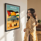 Masjid Al-Aqsa - Palestine - Travel Wall Art Deco Poster Print - Art Print - Travel Art Poster