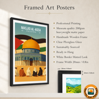 Masjid Al-Aqsa - Palestine - Travel Wall Art Deco Poster Print - Art Print - Travel Art Poster