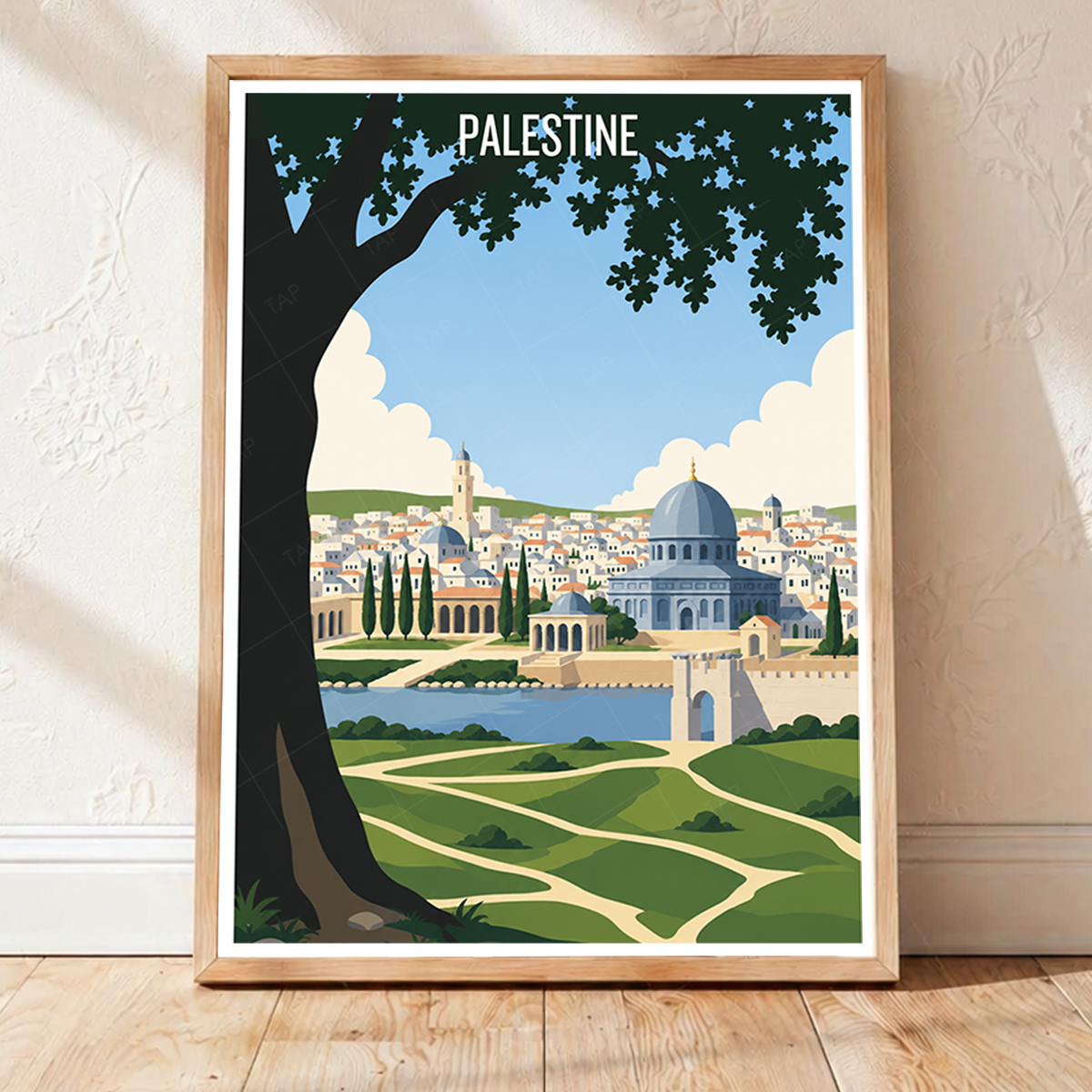 Palestine - Travel Wall Art Deco Poster Print - Art Print - Travel Art Poster