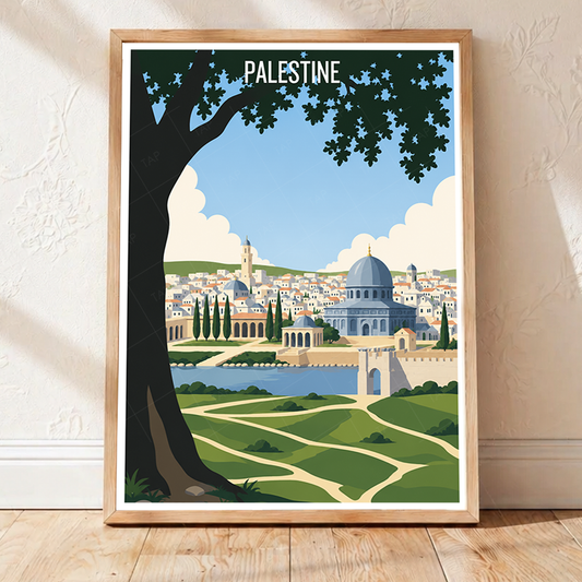Palestine - Travel Wall Art Deco Poster Print - Art Print - Travel Art Poster