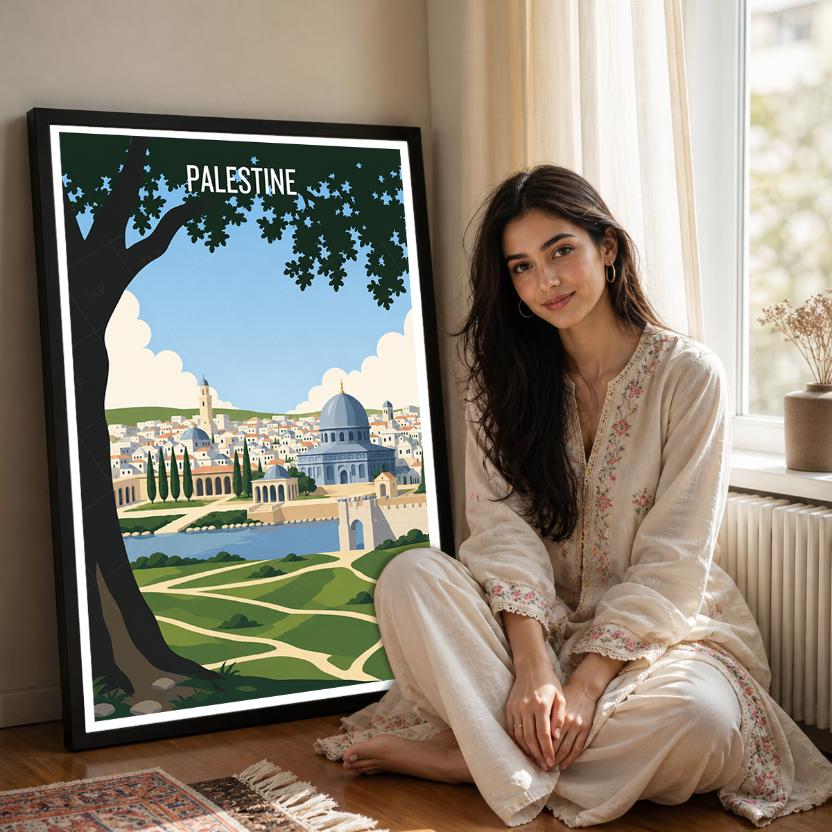 Palestine - Travel Wall Art Deco Poster Print - Art Print - Travel Art Poster