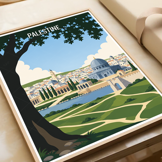 Palestine - Travel Wall Art Deco Poster Print - Art Print - Travel Art Poster