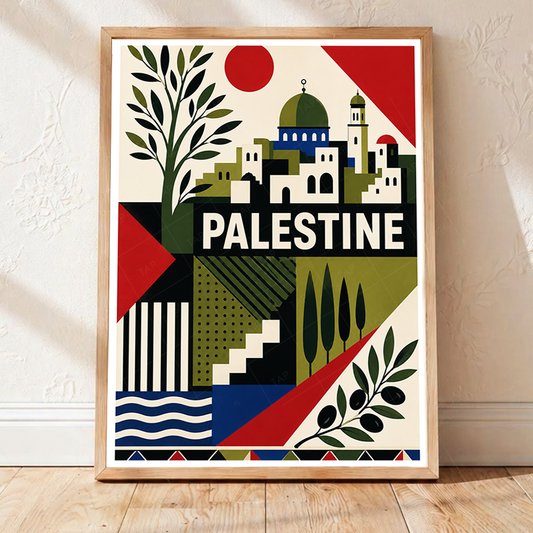 Palestine - Travel Wall Art Deco Poster Print - Art Print - Travel Art Poster