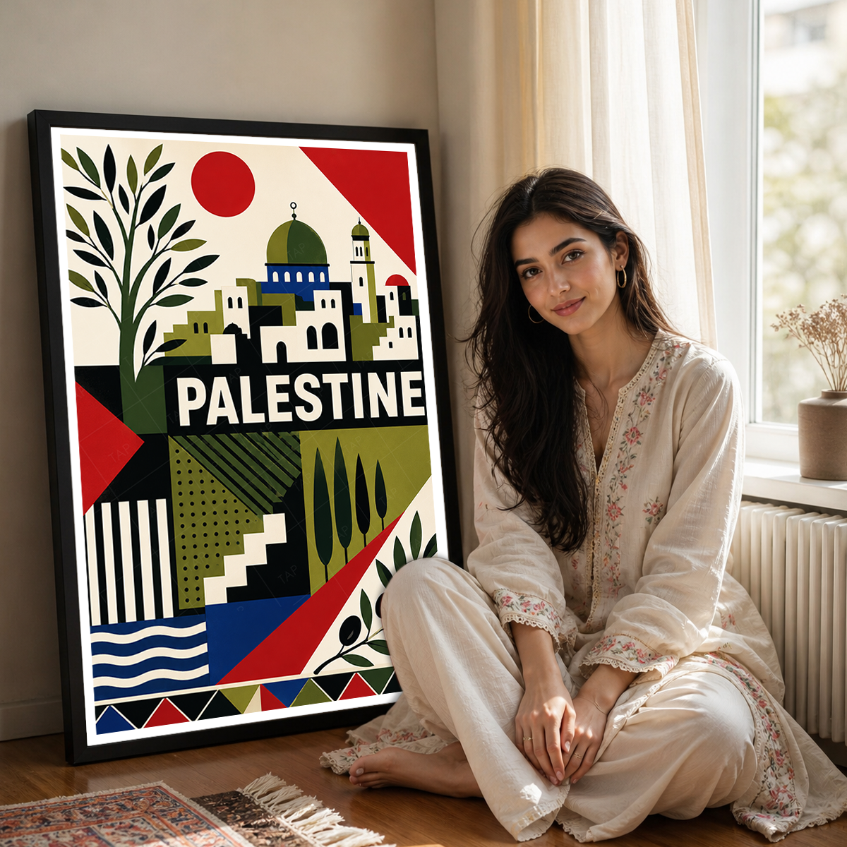 Palestine - Travel Wall Art Deco Poster Print - Art Print - Travel Art Poster