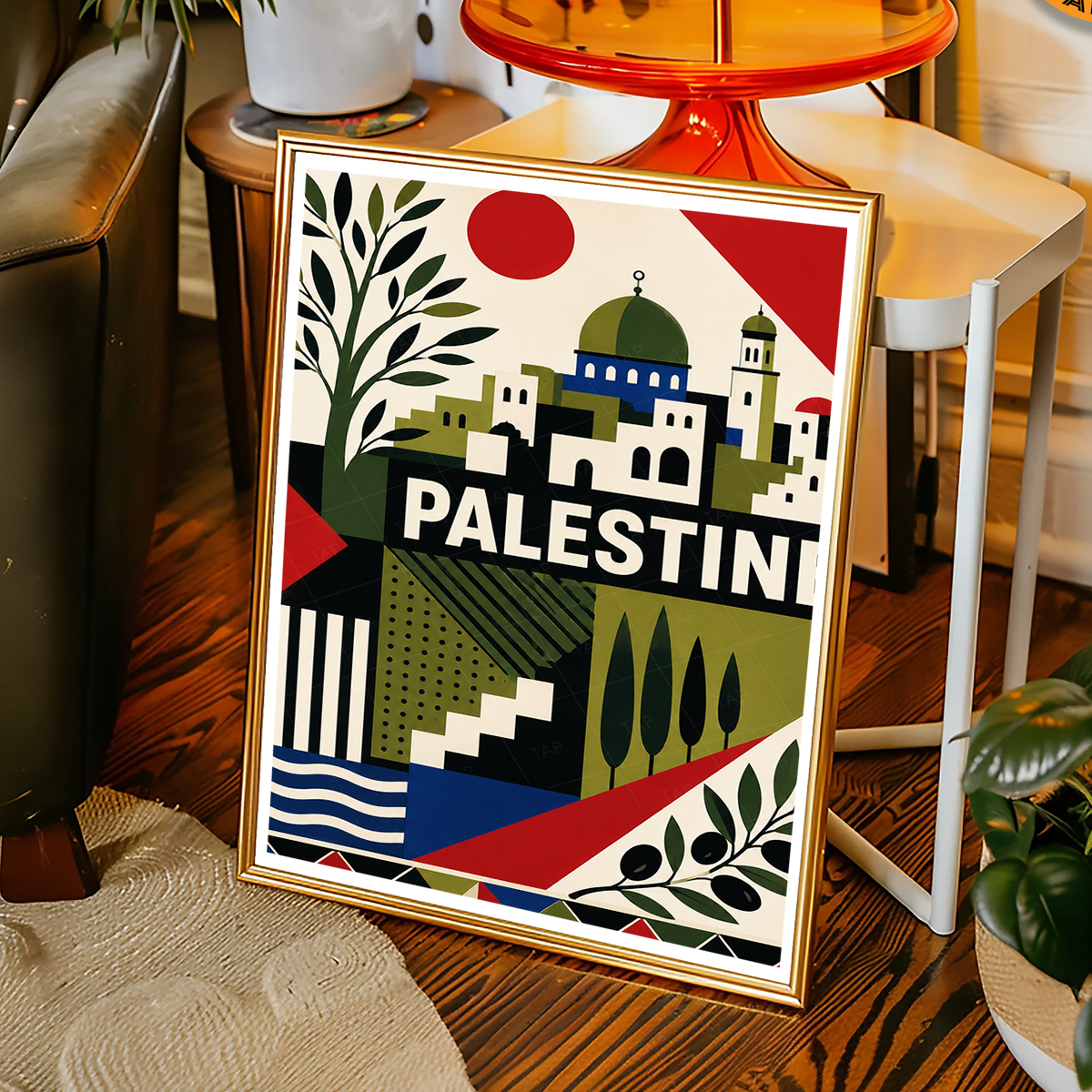 Palestine - Travel Wall Art Deco Poster Print - Art Print - Travel Art Poster