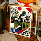 Palestine - Travel Wall Art Deco Poster Print - Art Print - Travel Art Poster