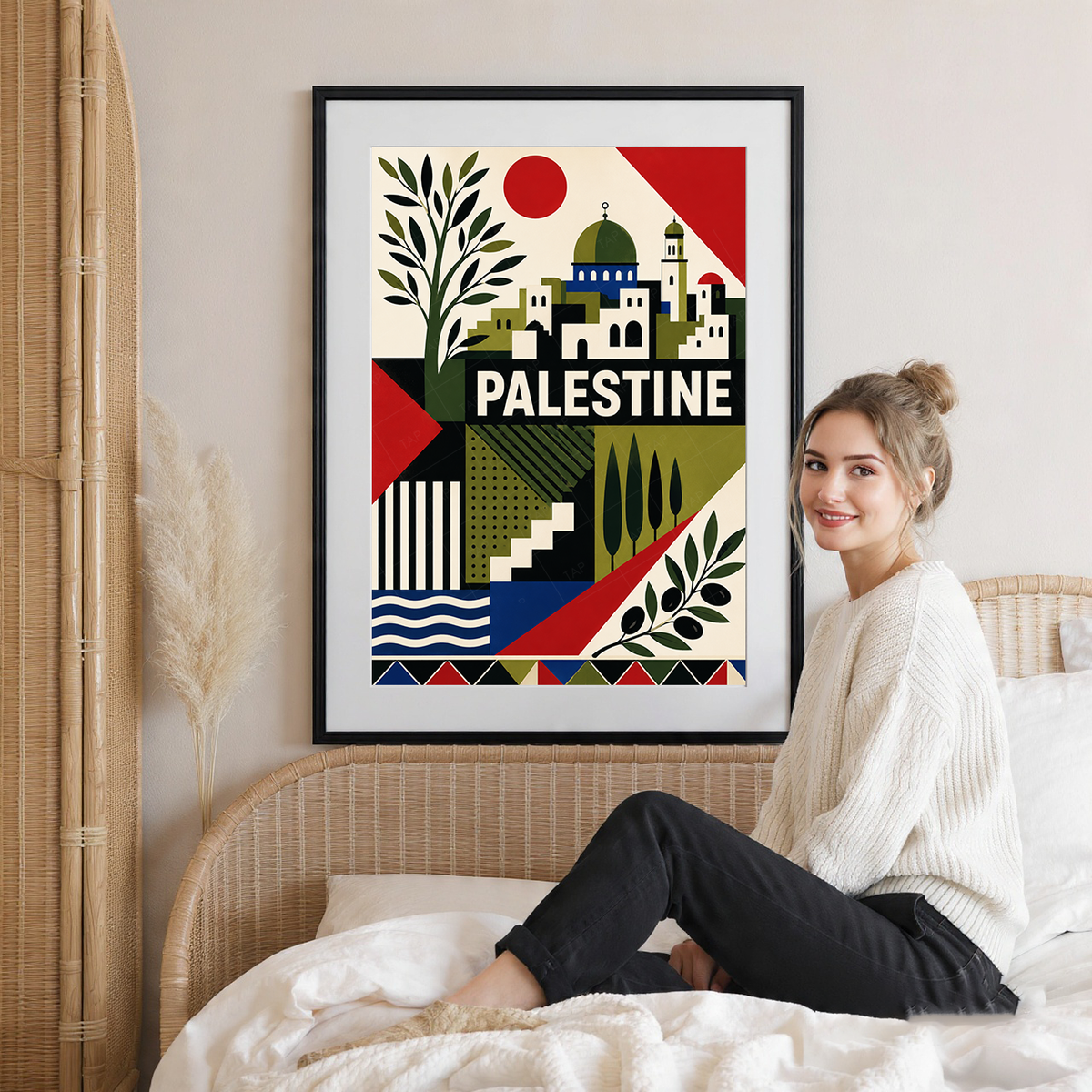 Palestine - Travel Wall Art Deco Poster Print - Art Print - Travel Art Poster