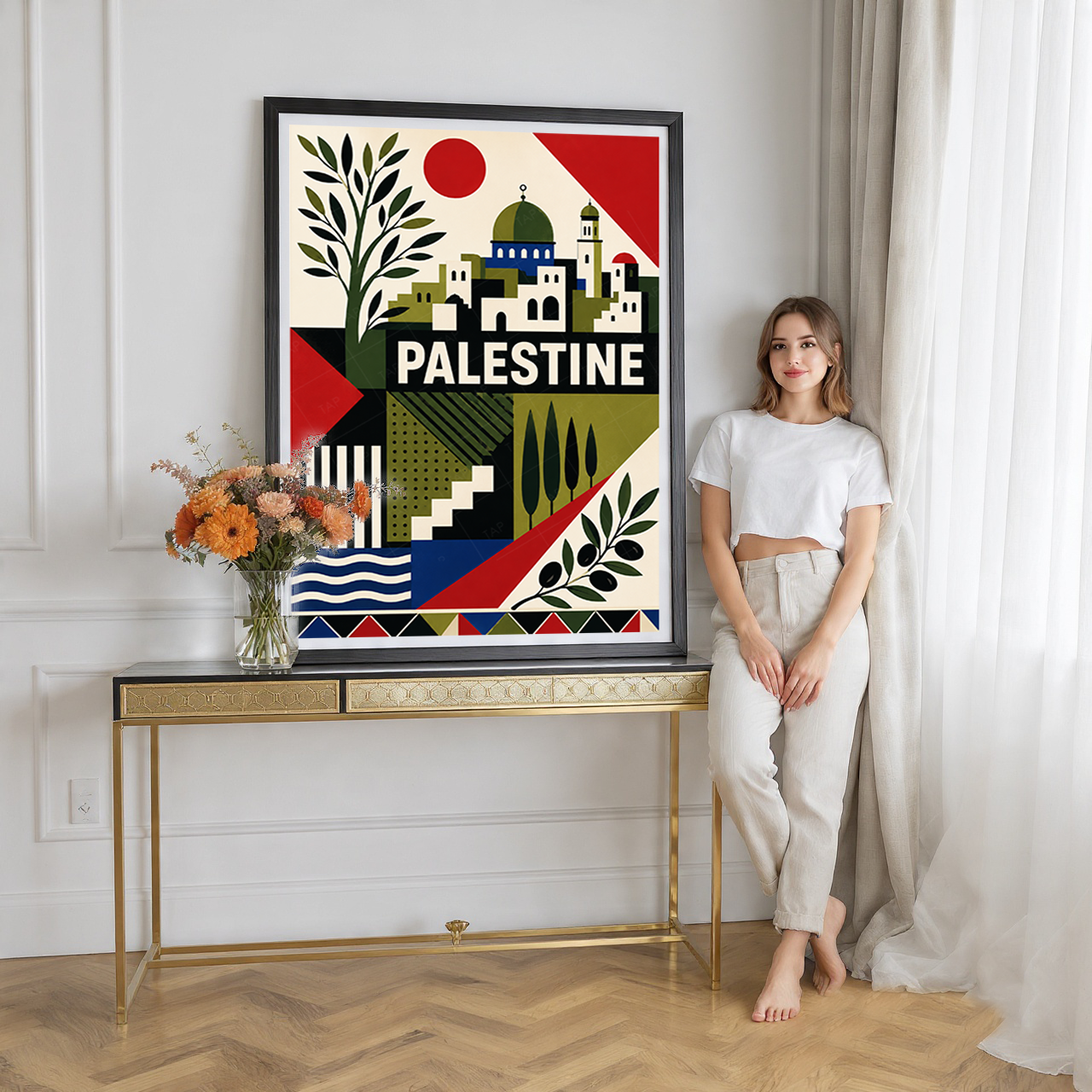 Palestine - Travel Wall Art Deco Poster Print - Art Print - Travel Art Poster