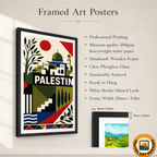 Palestine - Travel Wall Art Deco Poster Print - Art Print - Travel Art Poster