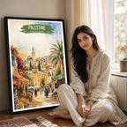 Palestine - Travel Wall Art Deco Poster Print - Art Print - Travel Art Poster