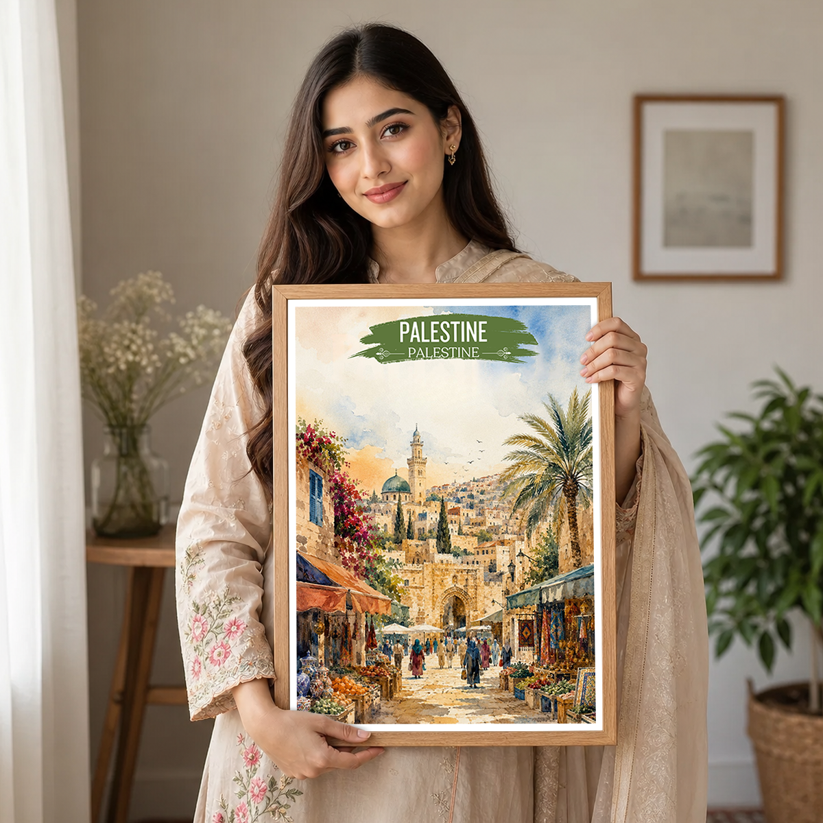 Palestine - Travel Wall Art Deco Poster Print - Art Print - Travel Art Poster