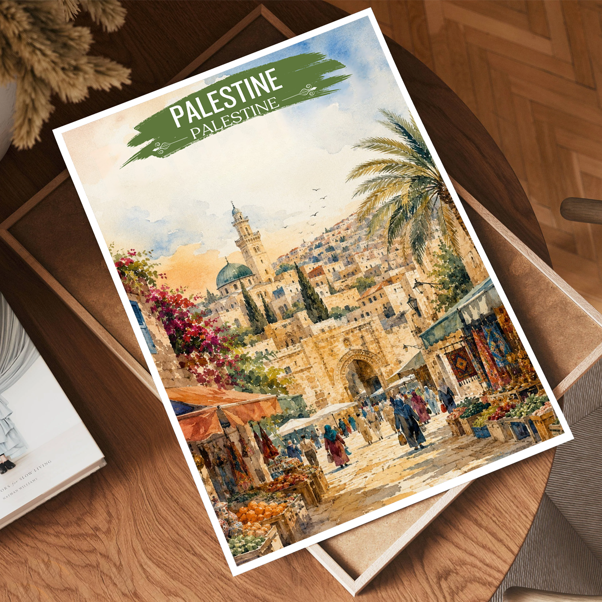 Palestine - Travel Wall Art Deco Poster Print - Art Print - Travel Art Poster