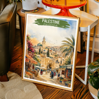 Palestine - Travel Wall Art Deco Poster Print - Art Print - Travel Art Poster