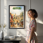 Palestine - Travel Wall Art Deco Poster Print - Art Print - Travel Art Poster
