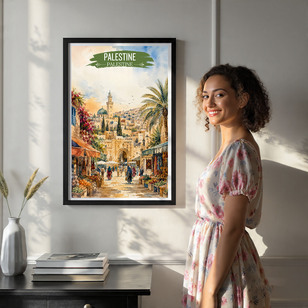 Palestine - Travel Wall Art Deco Poster Print - Art Print - Travel Art Poster