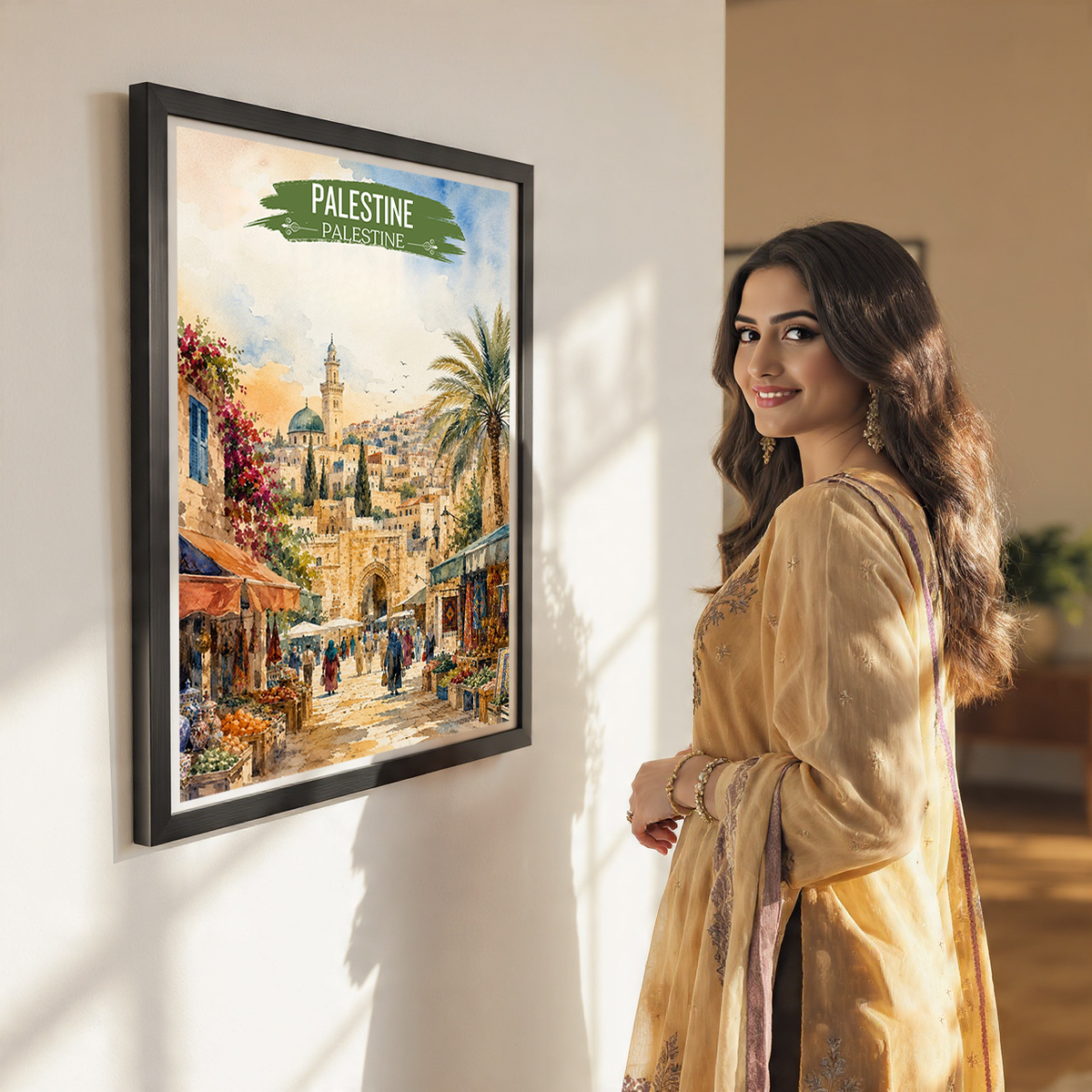Palestine - Travel Wall Art Deco Poster Print - Art Print - Travel Art Poster