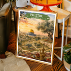Palestine - Travel Wall Art Deco Poster Print - Art Print - Travel Art Poster