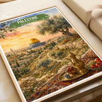 Palestine - Travel Wall Art Deco Poster Print - Art Print - Travel Art Poster