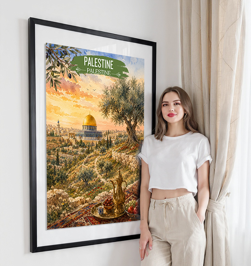 Palestine - Travel Wall Art Deco Poster Print - Art Print - Travel Art Poster