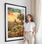 Palestine - Travel Wall Art Deco Poster Print - Art Print - Travel Art Poster
