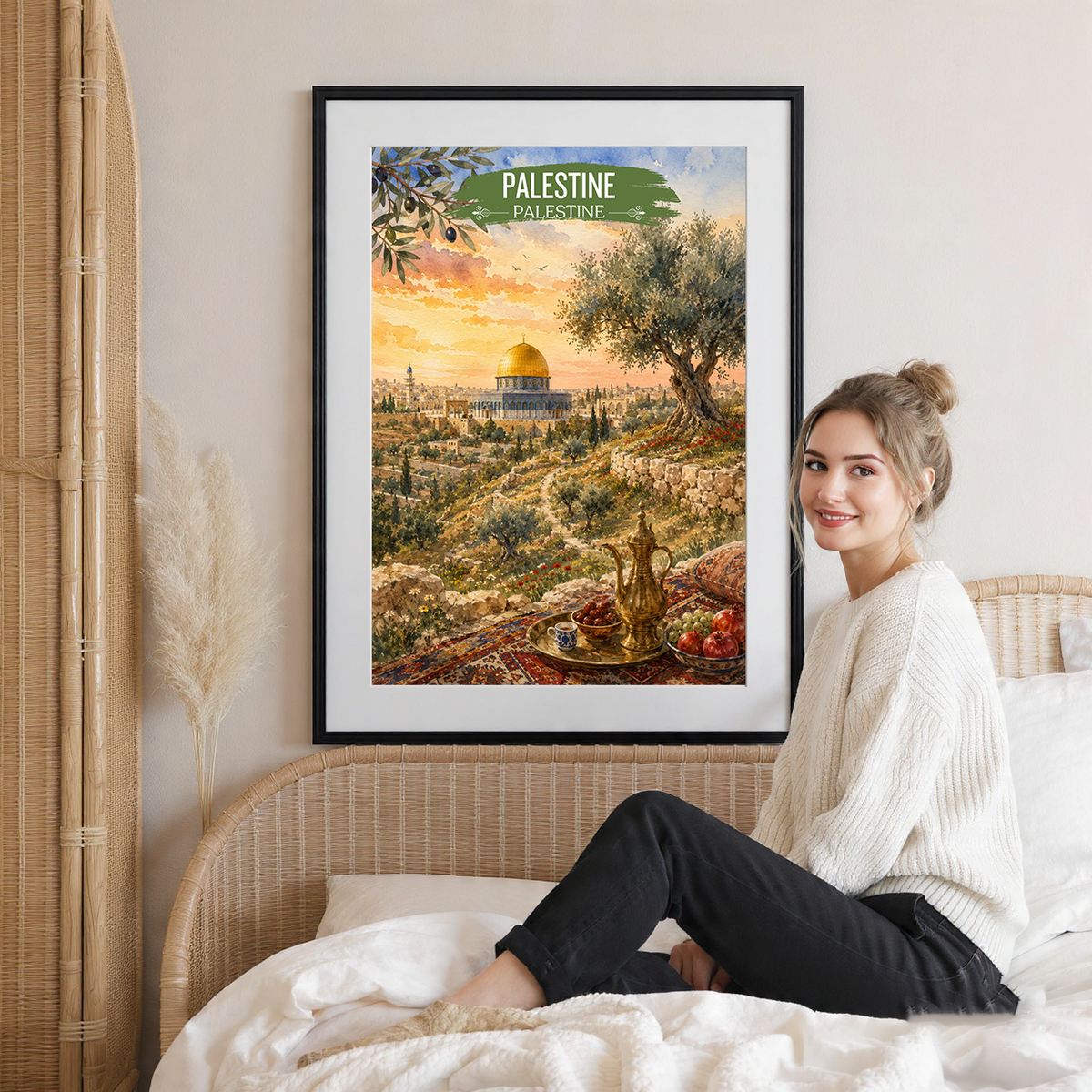 Palestine - Travel Wall Art Deco Poster Print - Art Print - Travel Art Poster
