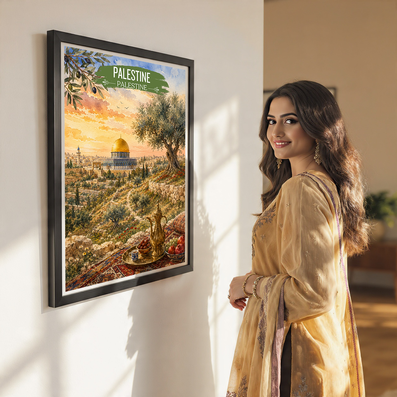 Palestine - Travel Wall Art Deco Poster Print - Art Print - Travel Art Poster