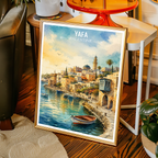 Yafa - Palestine - Travel Wall Art Deco Poster Print - Art Print - Travel Art Poster