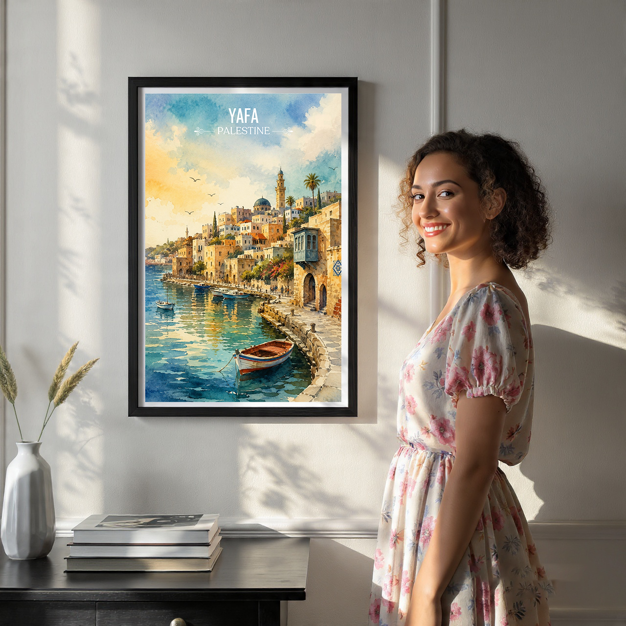 Yafa - Palestine - Travel Wall Art Deco Poster Print - Art Print - Travel Art Poster
