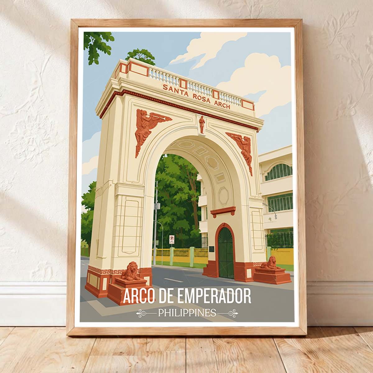 Arco de Emprerador - Philippines - Travel Wall Art Deco Poster Print - Art Print - Travel Art Poster