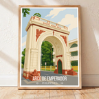 Arco de Emprerador - Philippines - Travel Wall Art Deco Poster Print - Art Print - Travel Art Poster