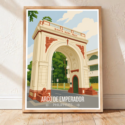 Arco de Emprerador - Philippines - Travel Wall Art Deco Poster Print - Art Print - Travel Art Poster